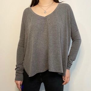 Brandy Melville Basic Grey Long Sleeves